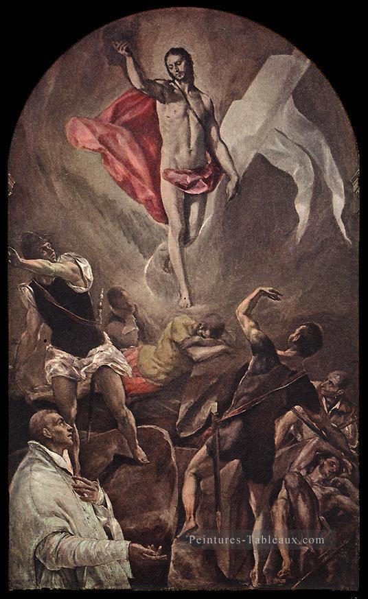 Résurrection 1577 Renaissance El Greco Peintures à l'huile